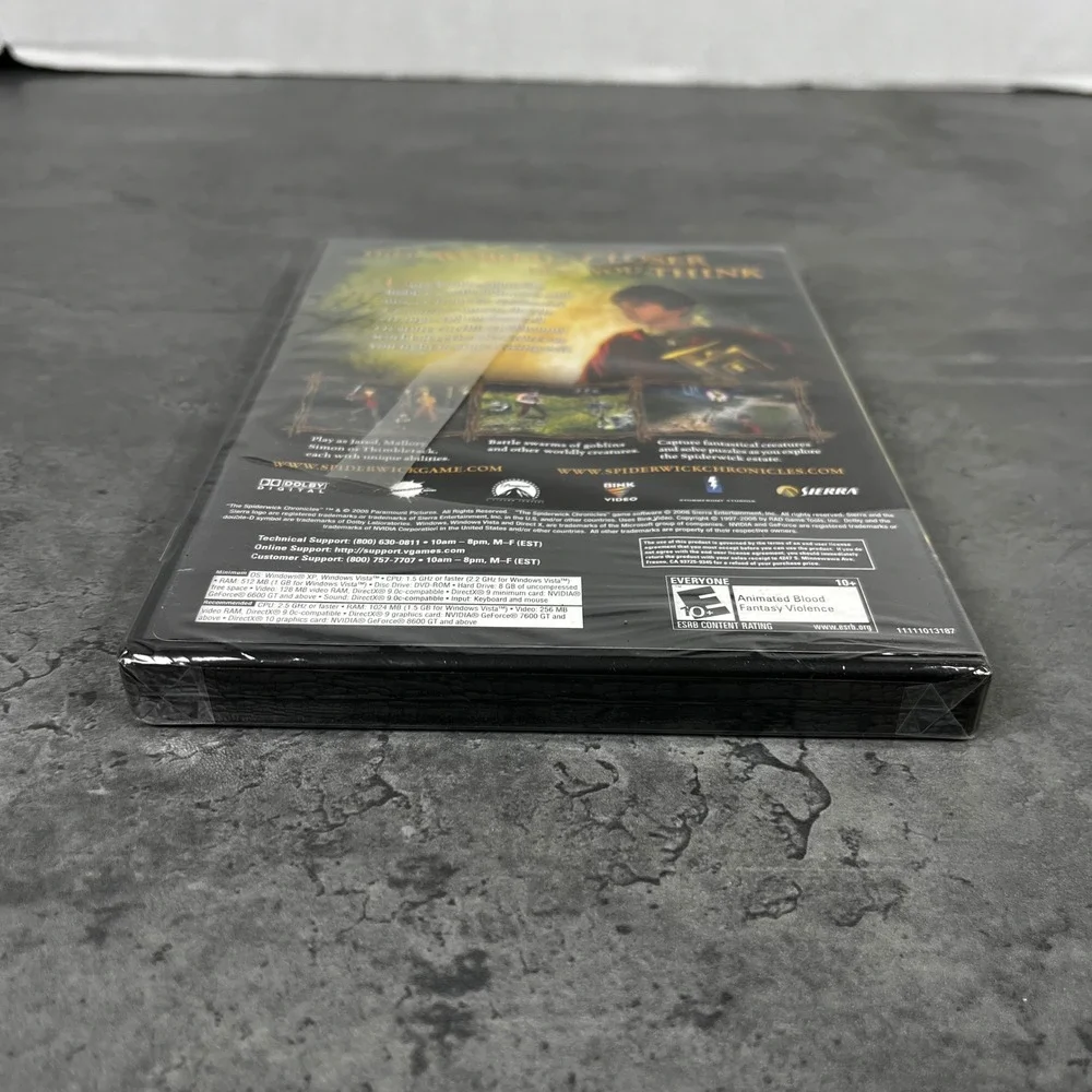 The Spiderwick Chronicles PC DVD-ROM Software Sierra Entertainment New‎ Sealed